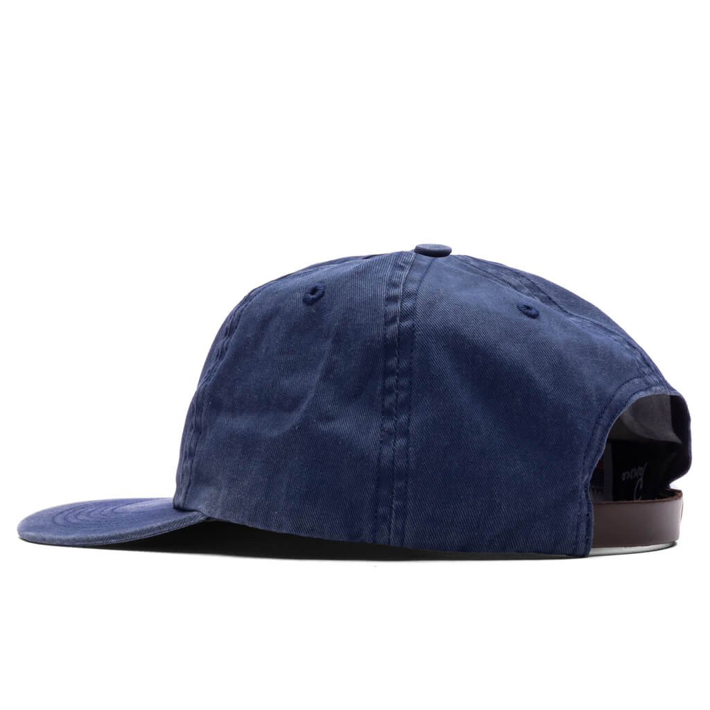Fast Food Logo 6 Panel Hat Navy Blue