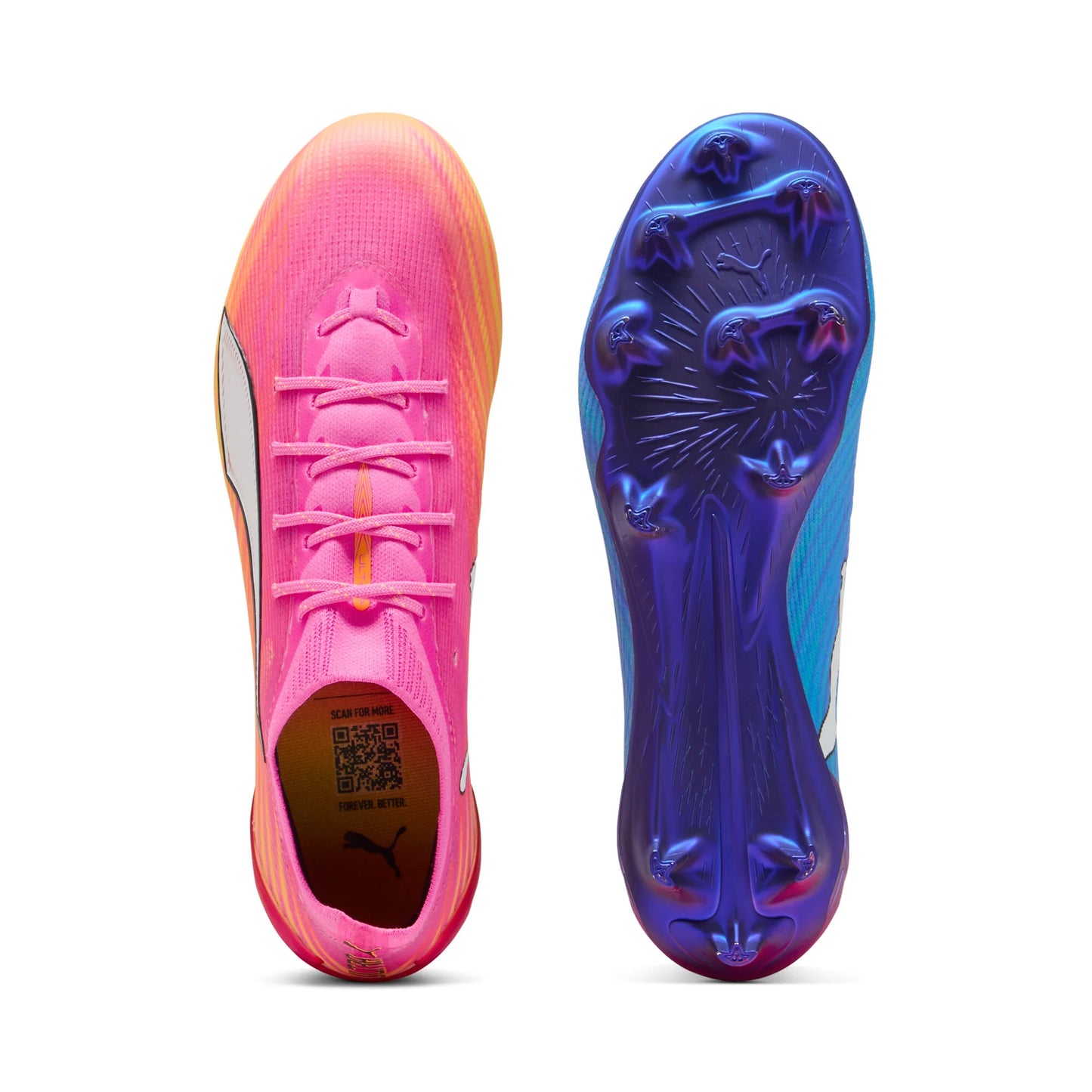 PUMA Ultra 6 Ultimate FG Firm Ground Mens Soccer Cleats Pink White