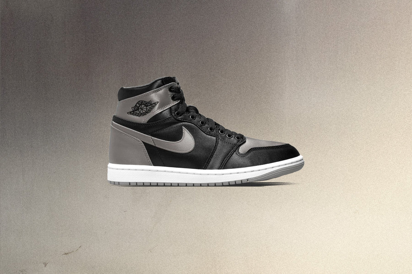 Womens Air Jordan 1 Retro High OG Satin Shadow Black Medium Grey White
