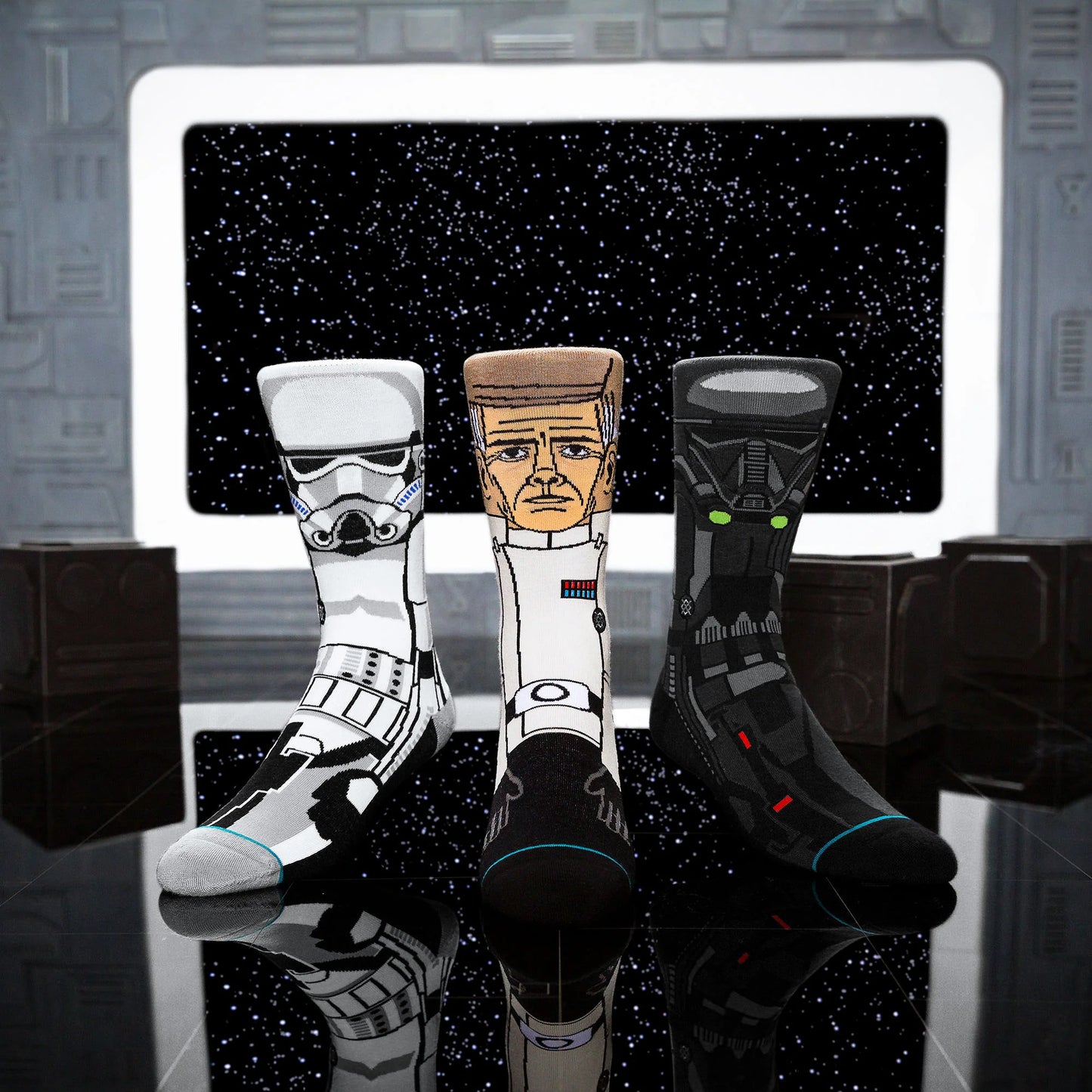 Star Wars Rogue One 3 Pack Socks Black