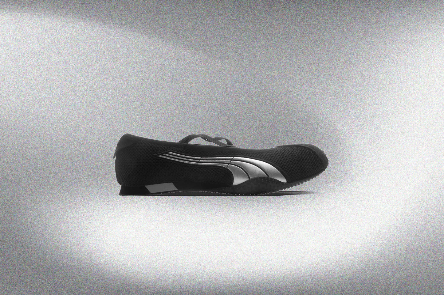 Womens H Street Ballet Black Silver