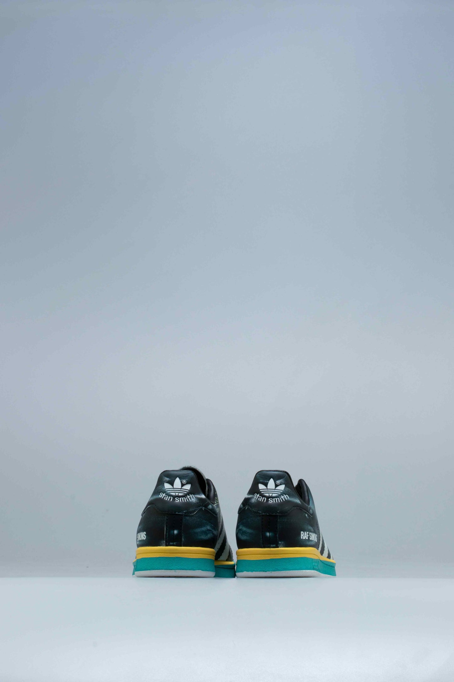 Raf Simons Samba Stan Mens Shoes Core Black Cloud White Bright Blue