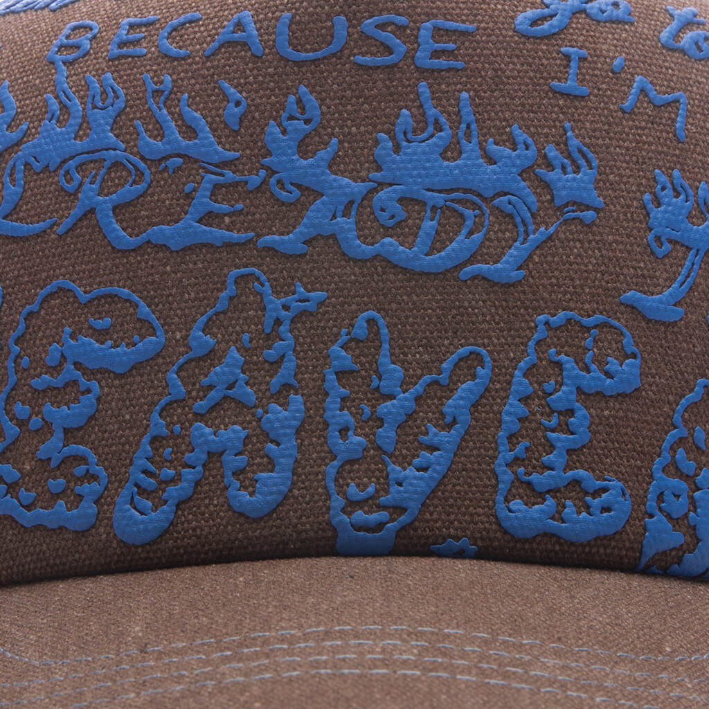 Heaven Trucker Cap Brown Denim