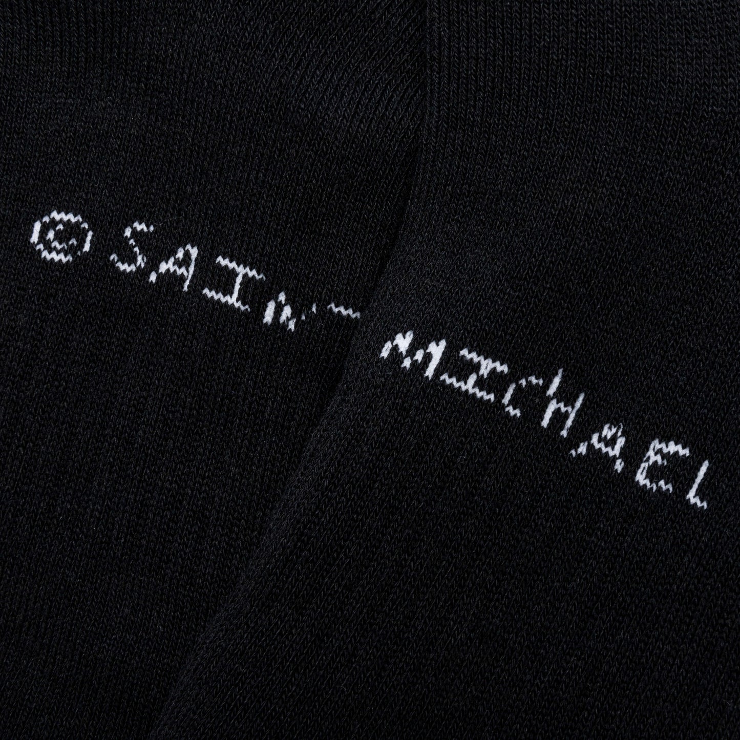 Saint Michael x Shermer Academy S Room Sock Black White