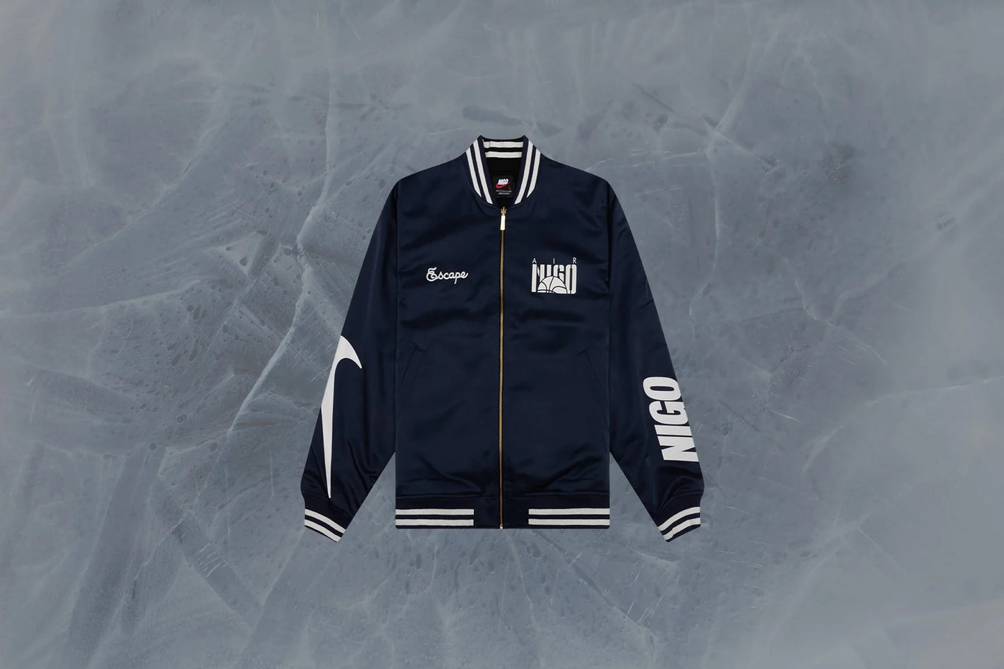 Nike x NIGO Coach Jacket Midnight Navy Black