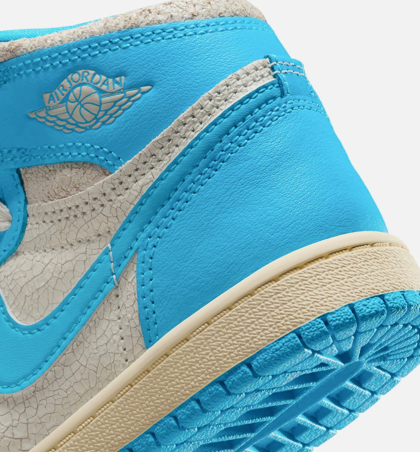 Air Jordan 1 Retro High OG UNC Reimagined Preschool Lifestyle Shoe Dark Powder Blue Sail