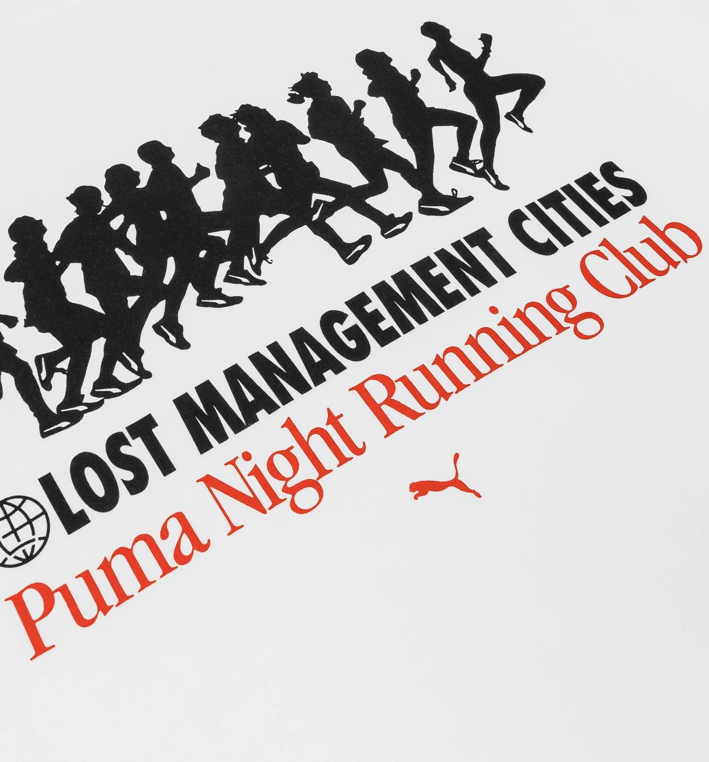 Lost Management Cities Mens Short Sleeve Shirt White Black