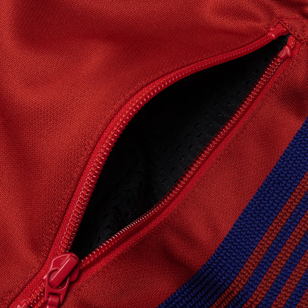 Poly Smooth Track Pant Red