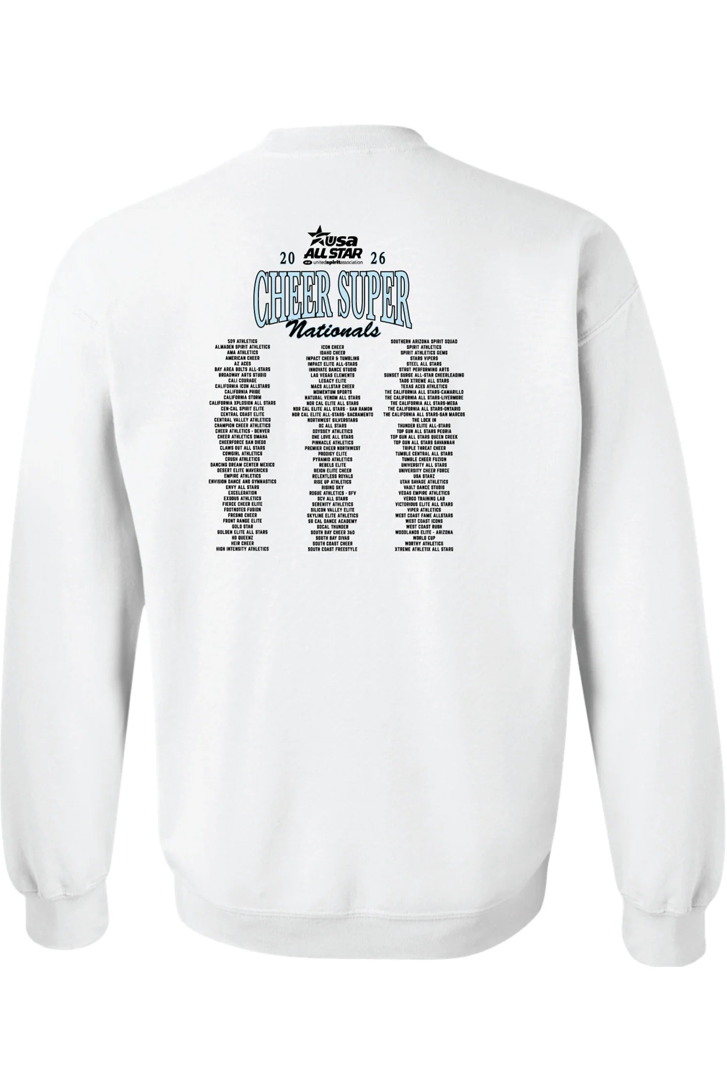 2026 USA All Star Cheer Super Nationals Event Sweat