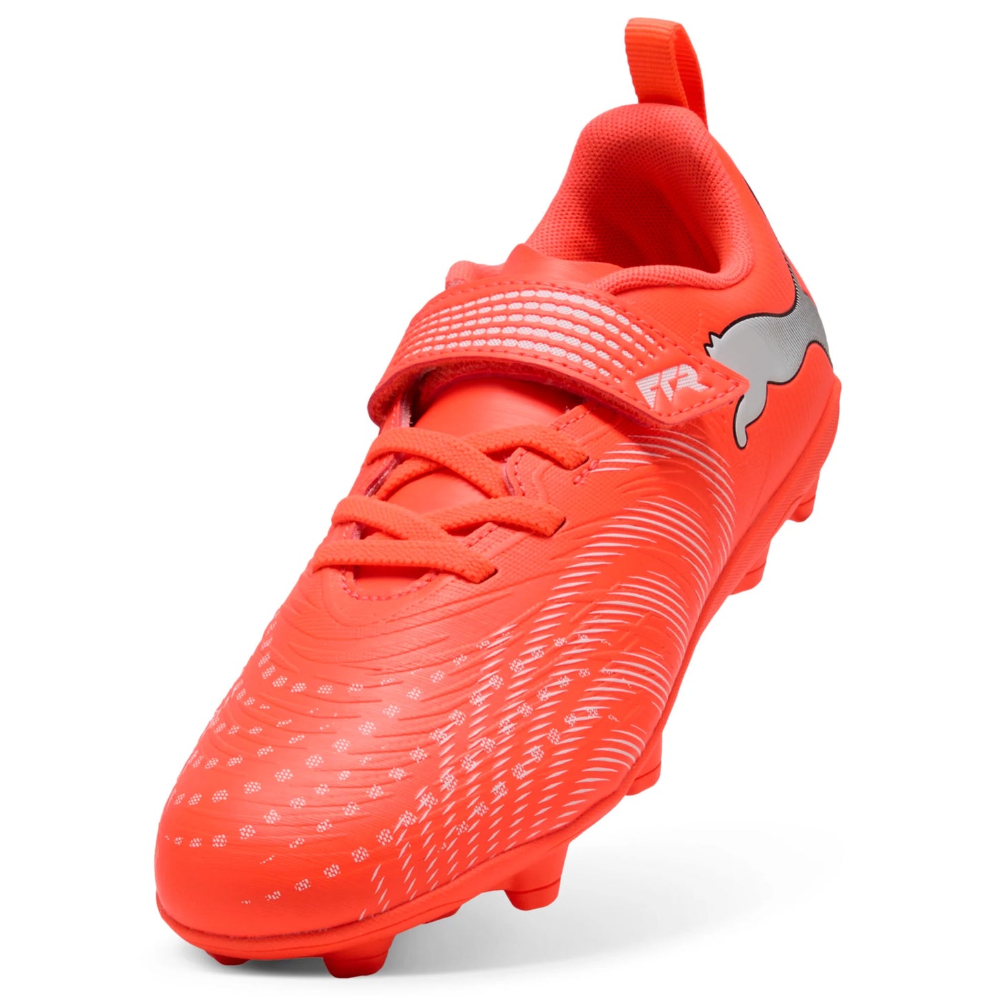 PUMA Future 9 Play V FG AG RB Firm Multi Ground Youth Soccer Cleats Red White Black