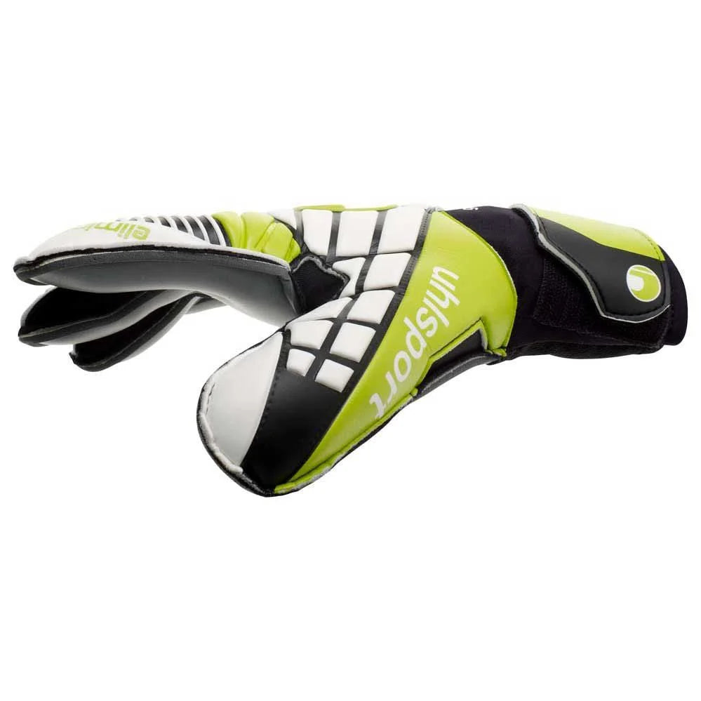 Uhlsport Eliminator Soft Graphit SupportFrame Goalkeeper Gloves White Green