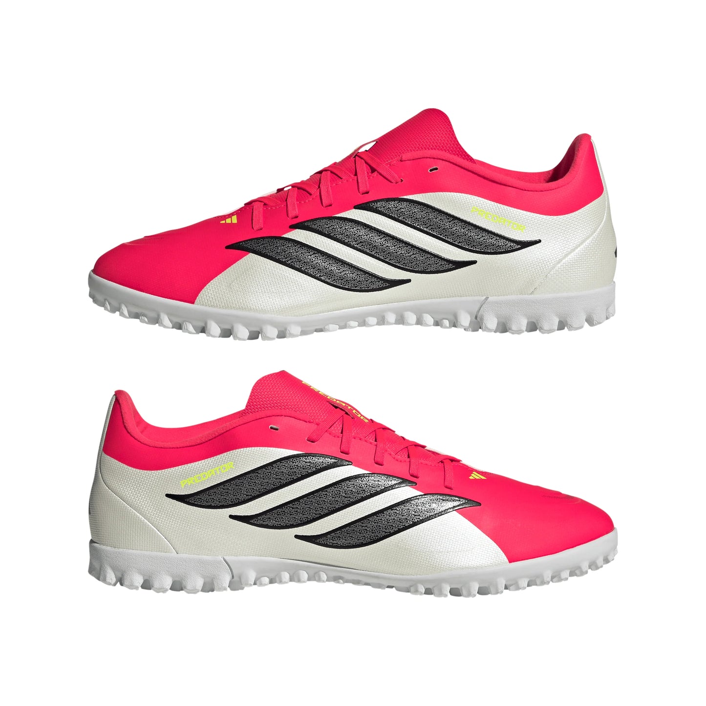 adidas Predator Club TF Turf Mens Soccer Cleats Red Black White