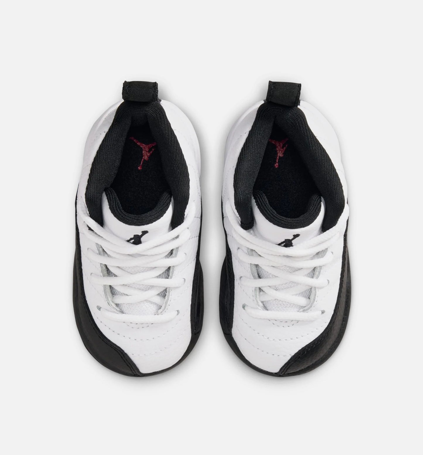 Air Jordan 12 Retro Taxi Infant Toddler Lifestyle Shoe White Black Taxi