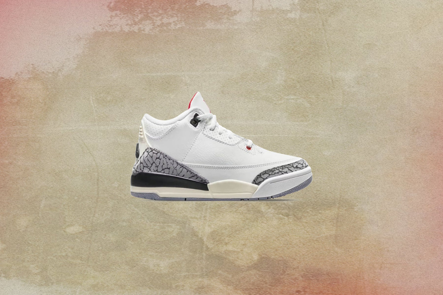 Air Jordan 3 Retro PS White Cement Reimagined Summit White Fire Red