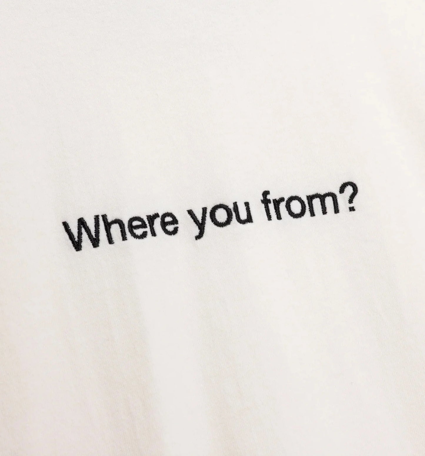 Where You From Mens Short Sleeve Shirt White