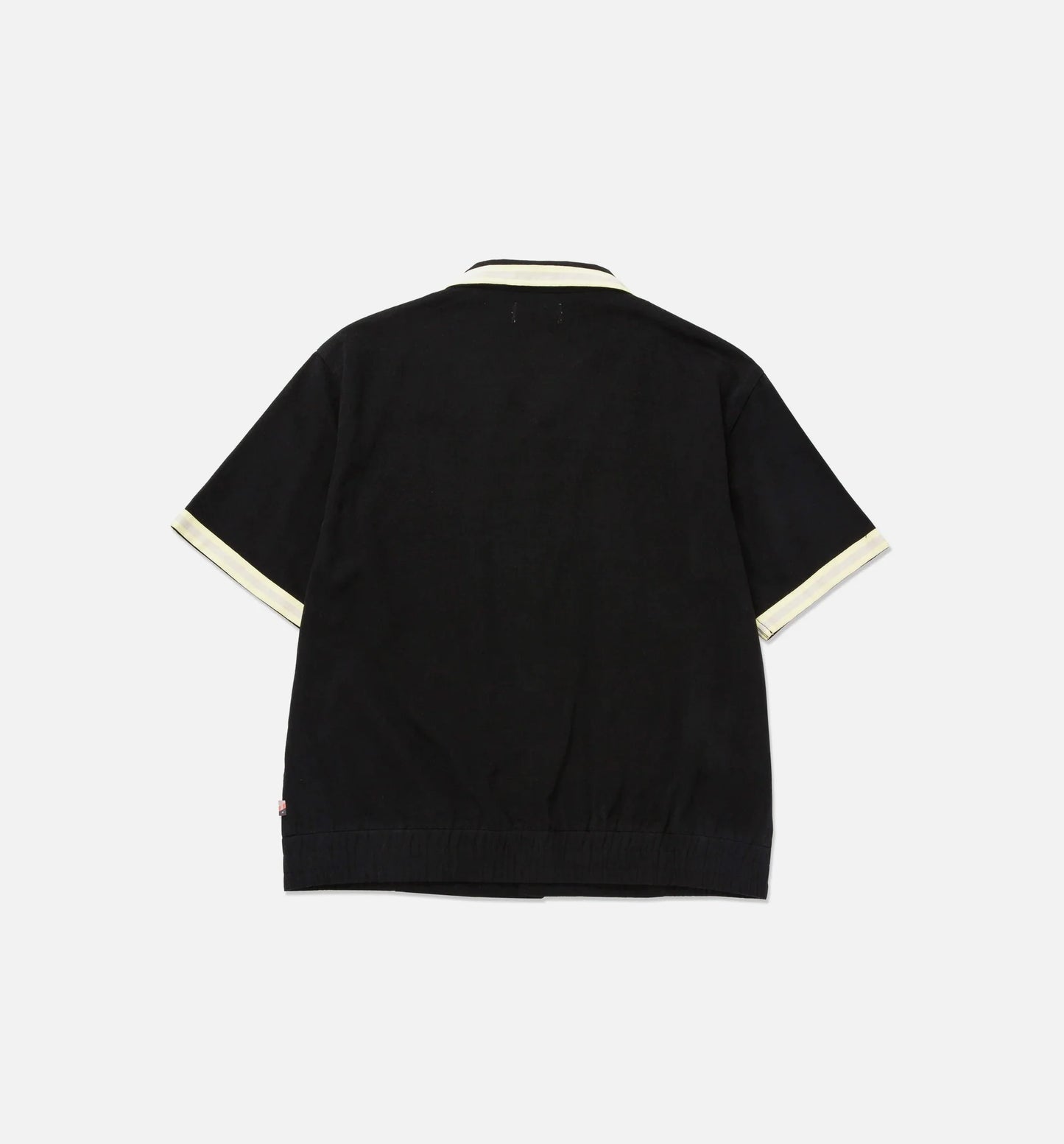 Tradition Snap Button Up Mens Short Sleeve Shirt Black