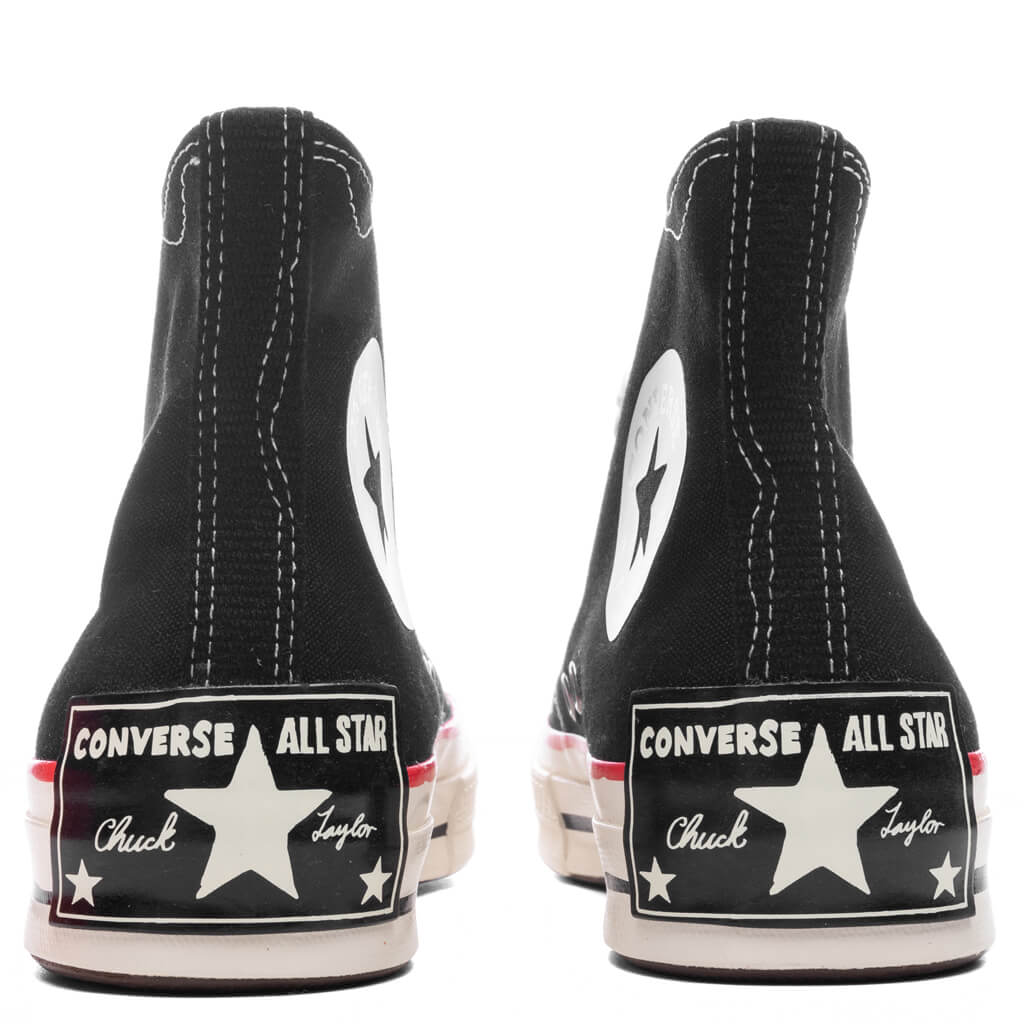 Chuck 70 Hi Sketch Black White Red