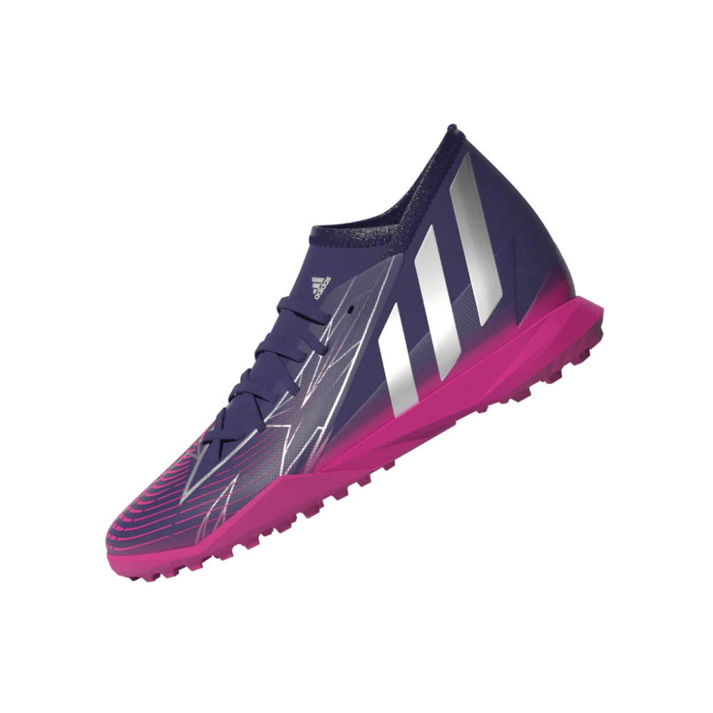 adidas Kids Predator Edge 3 TF J Turf Football Boots Copper Silver