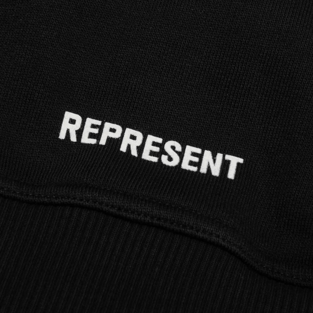 Initial Star Hoodie Jet Black