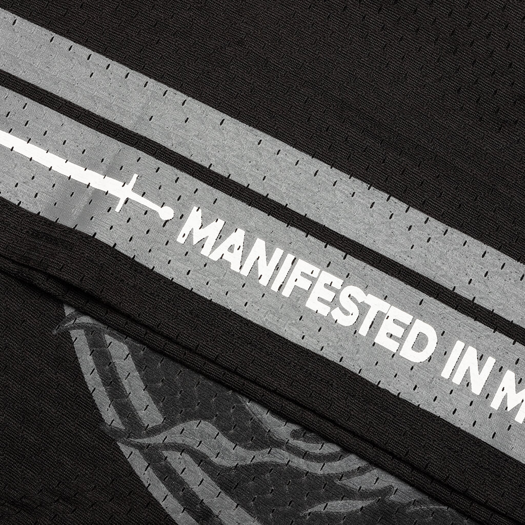 First Down Jersey Black Grey