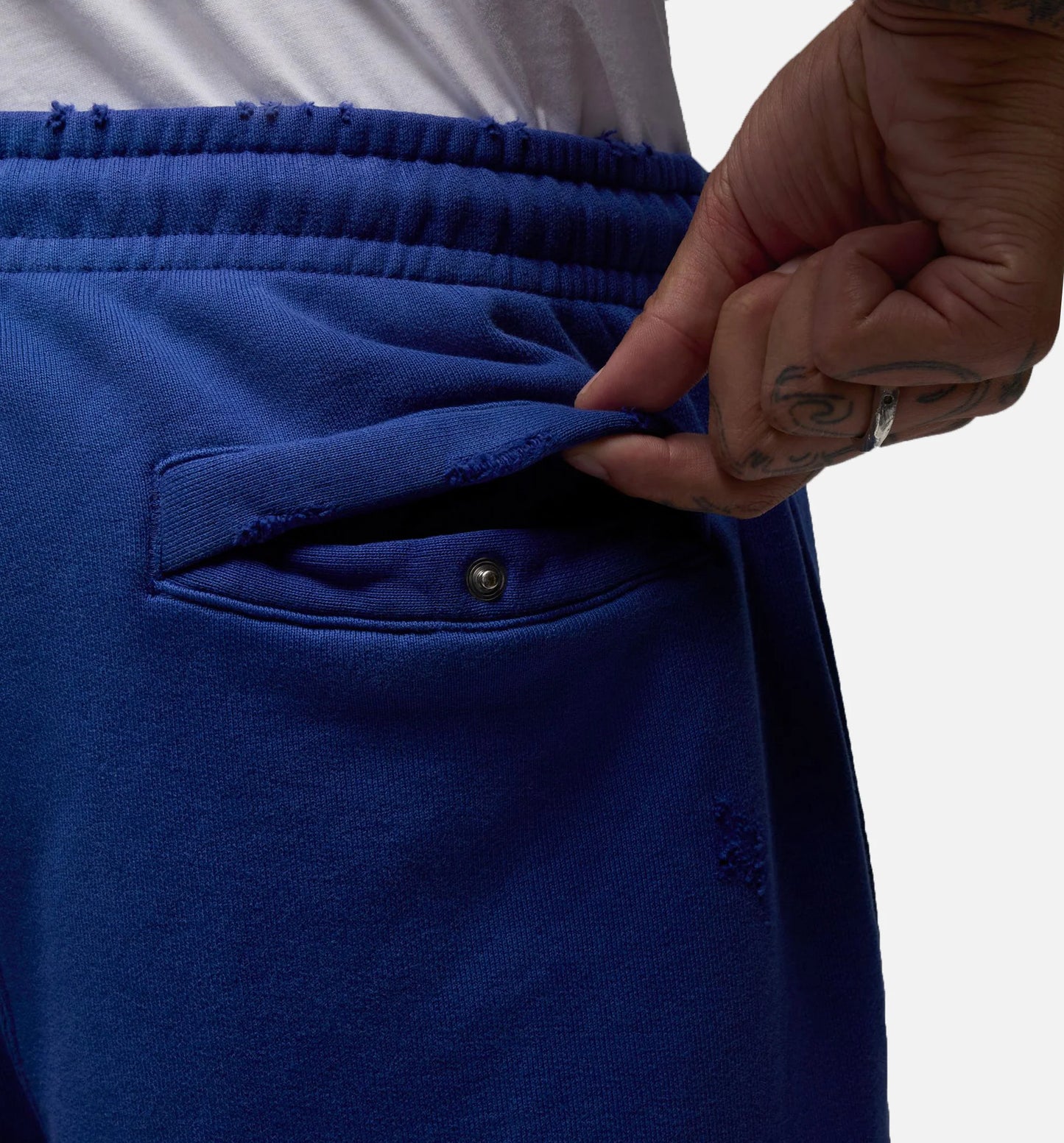 JDN Rare Air Fleece Mens Pant White Blue