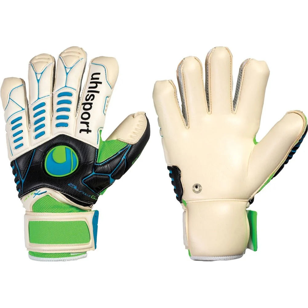 Uhlsport Ergonomic Absolutgrip Bionik X Change Goalkeeper Gloves White Green