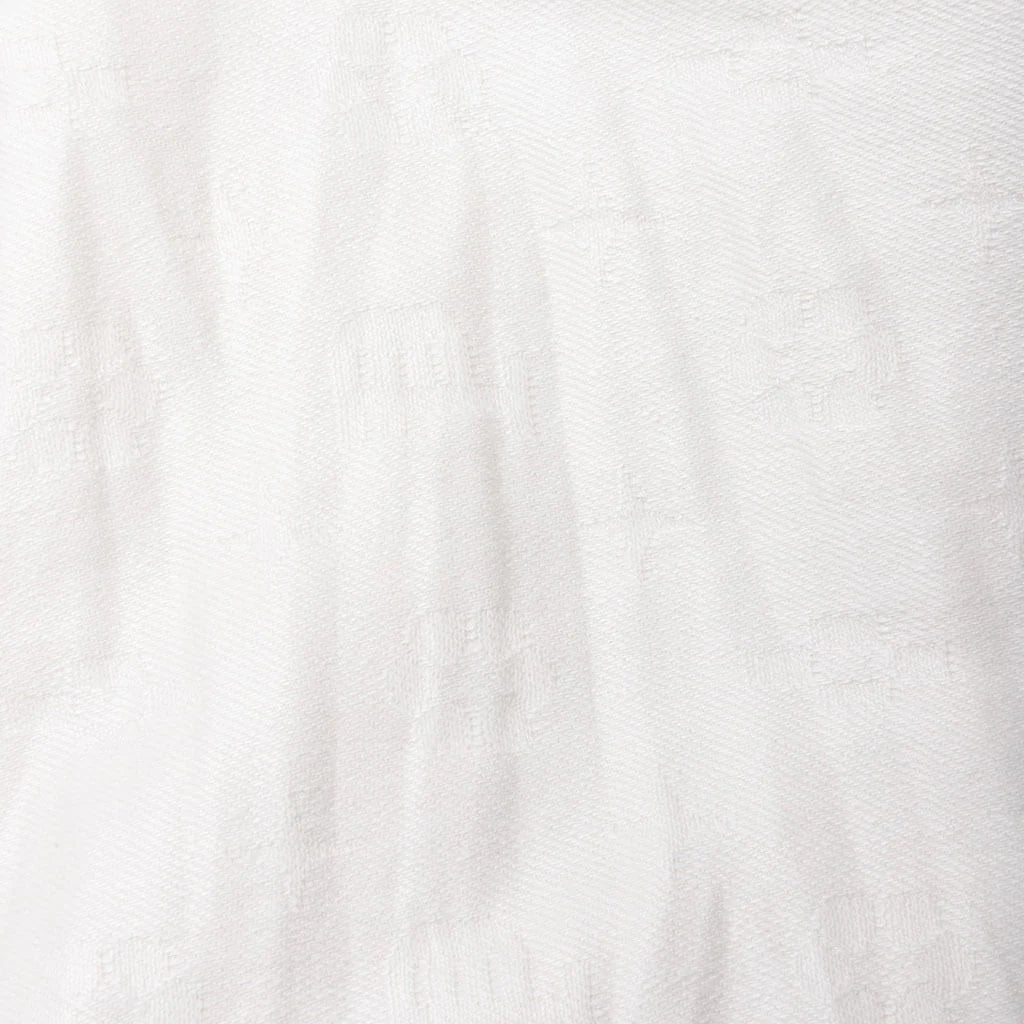 P001 White Film Monogram Jacquard