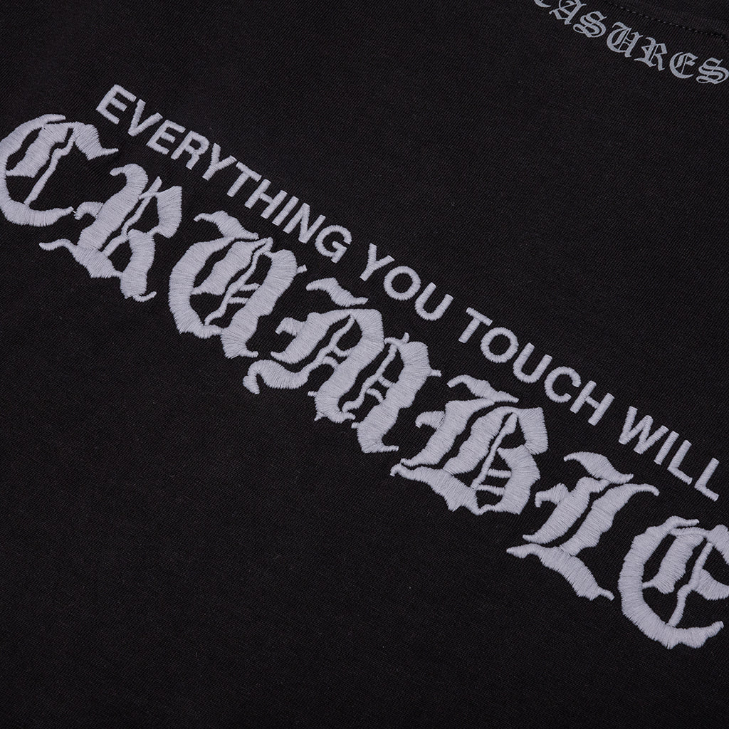 Crumble Heavyweight Raglan Black
