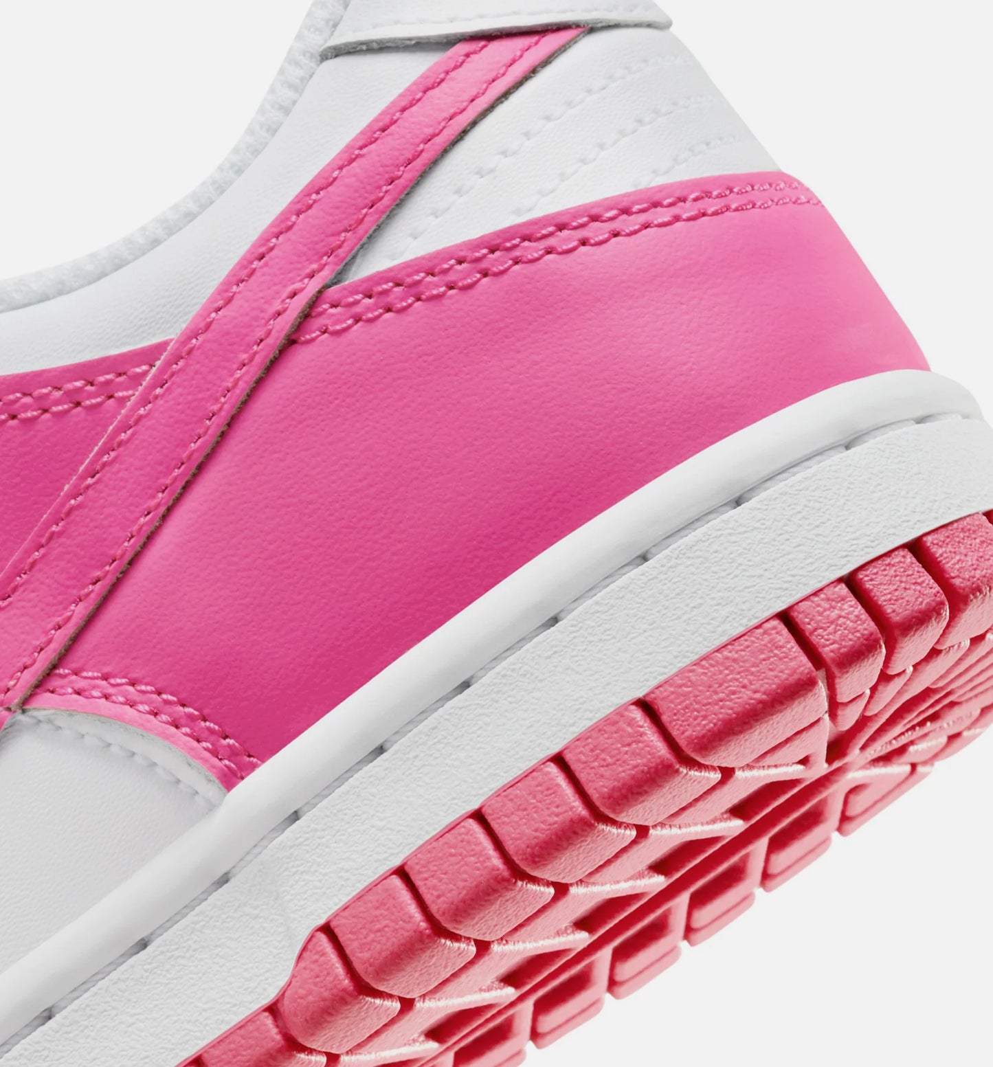 Dunk Low Laser Fushsia Grade School Lifestyle Shoe White Laser Fuchsia