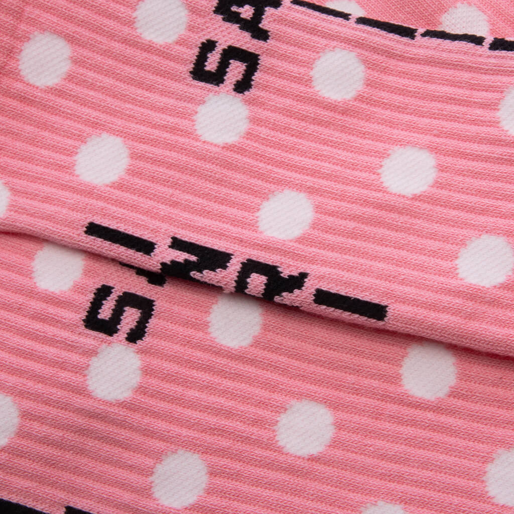 Dot Socks Pink White