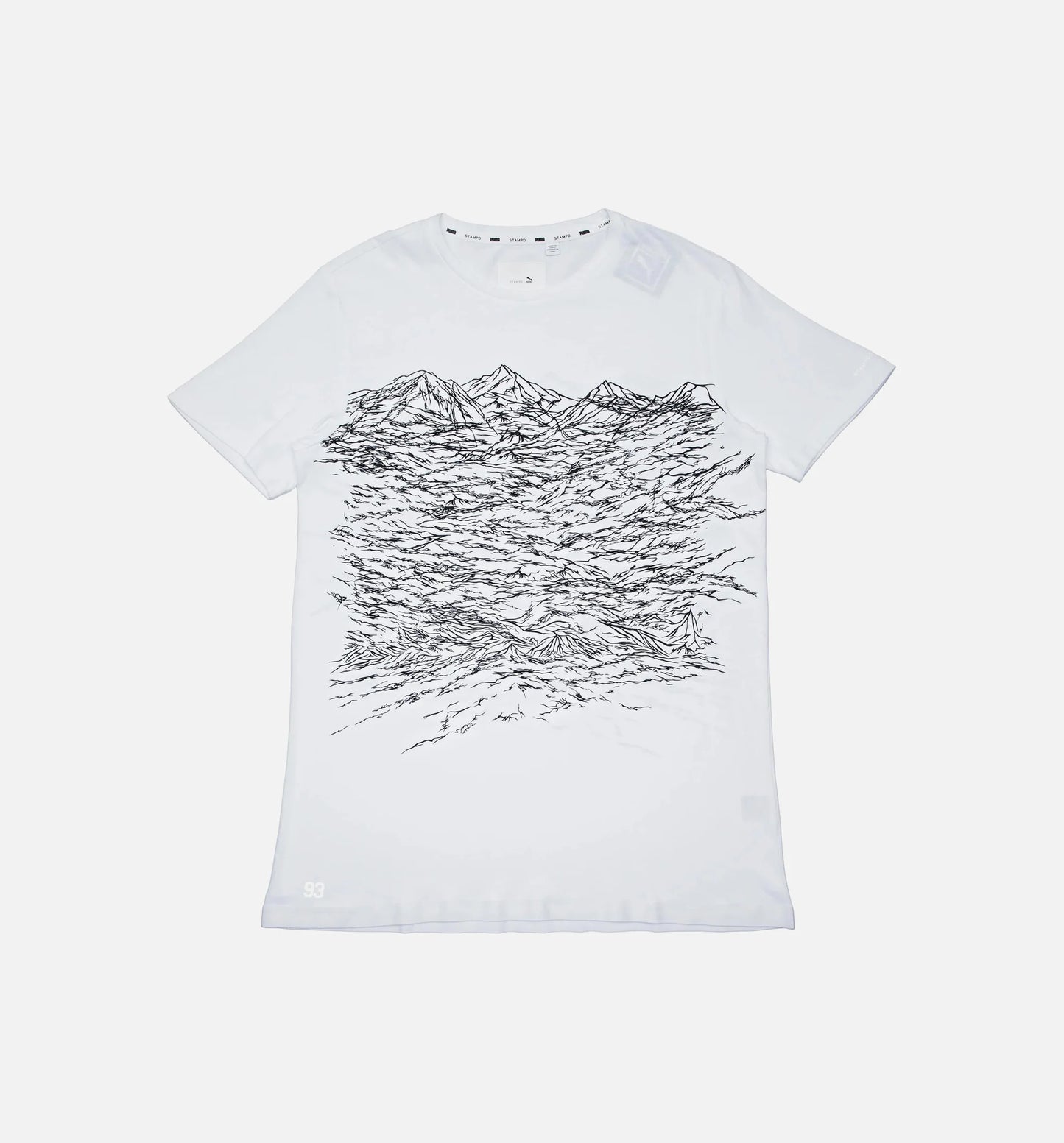 Puma X Stampd Wave Texture Print Shirt Mens White
