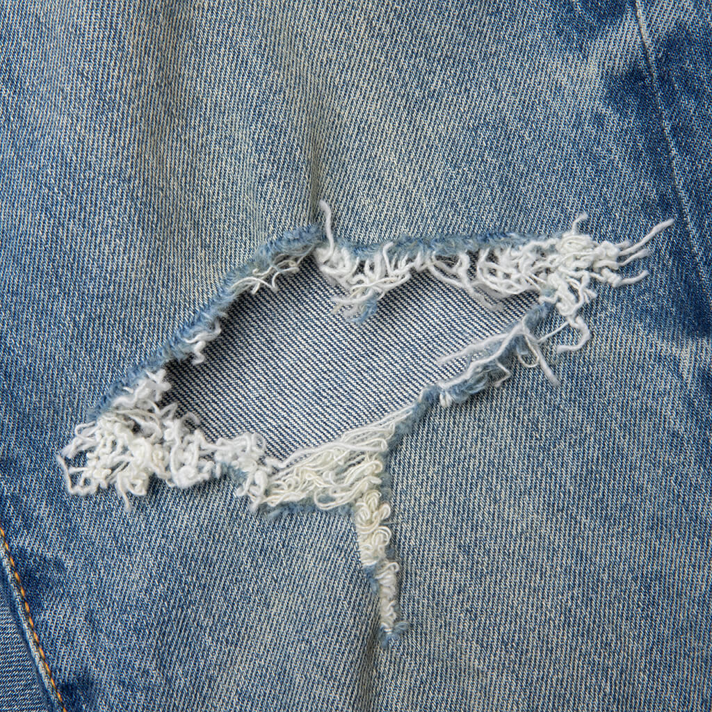 Vintage Aged Indigo Blowout Mid Indigo