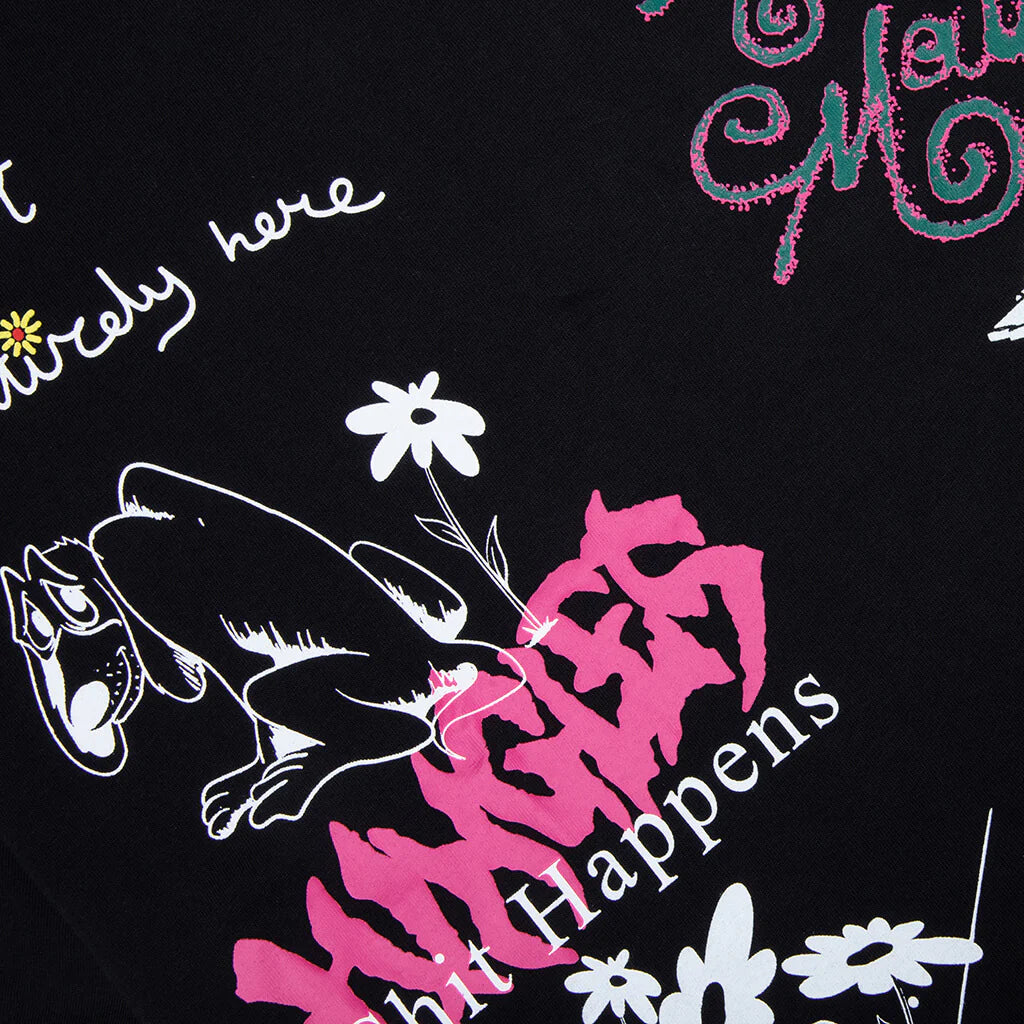 Winter Test Print Tee Black