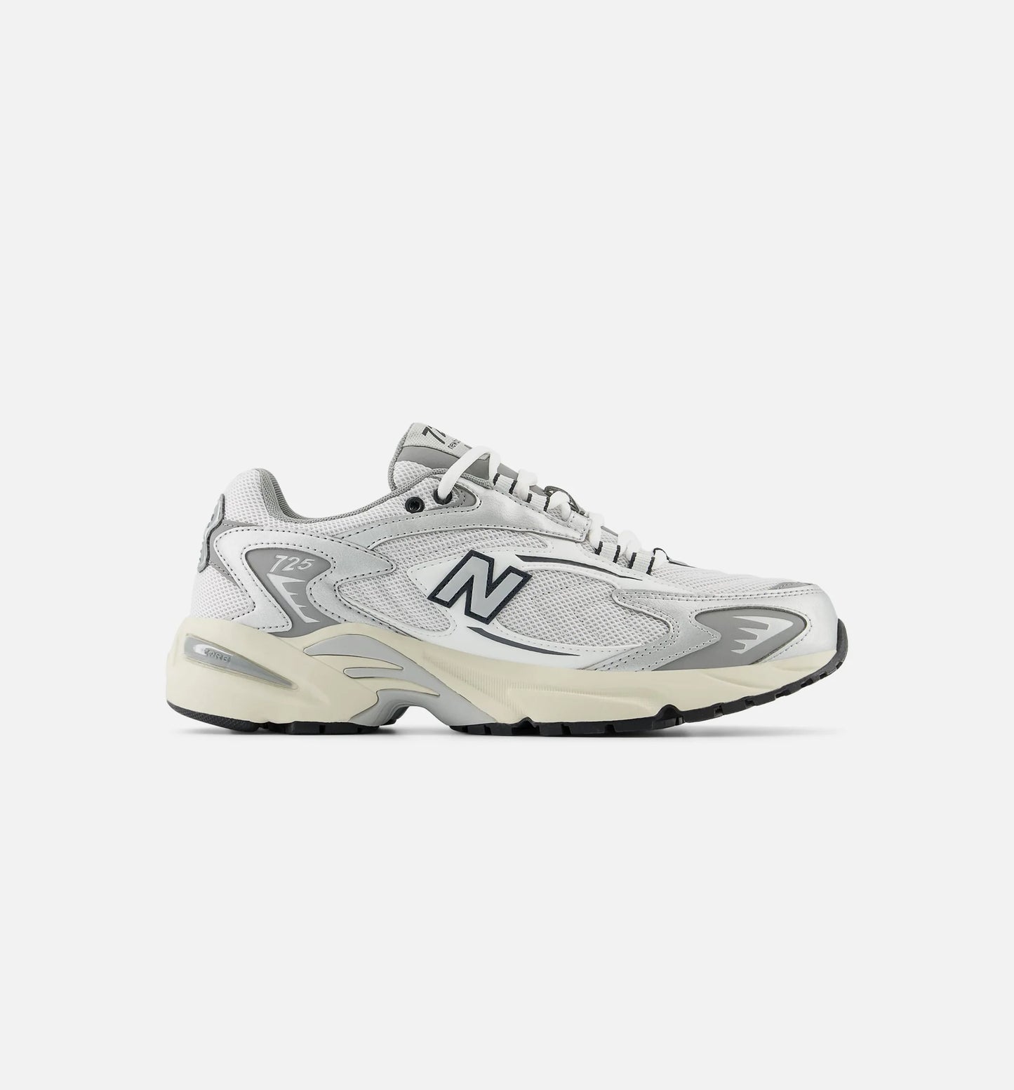 725V1 Metallic Silver Mens Lifestyle Shoe White Metallic Silver Slate Grey