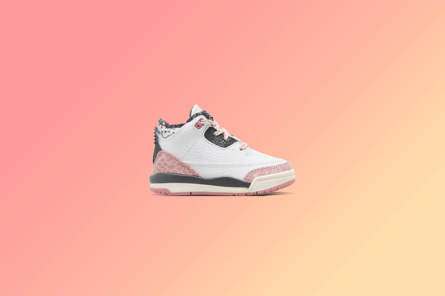 Air Jordan 3 Retro TD Vintage Floral White Anthracite Red Stardust