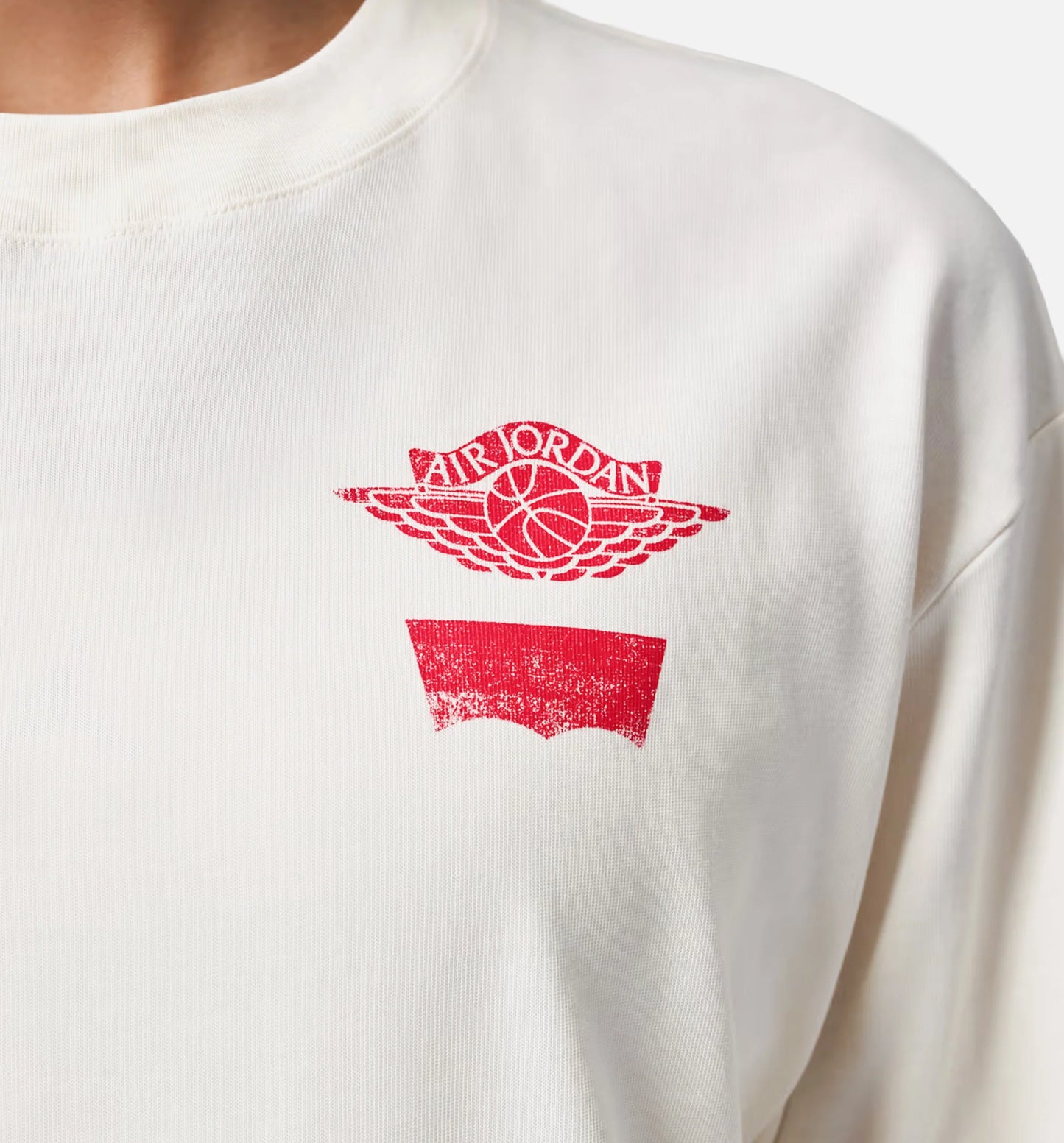 Air Jordan x Levis Mens Long Sleeve Shirt Cream