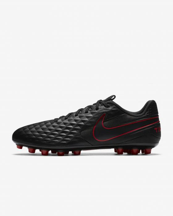 Nike Tiempo Legend 8 AG Mens Soccer Cleats Black Grey Red