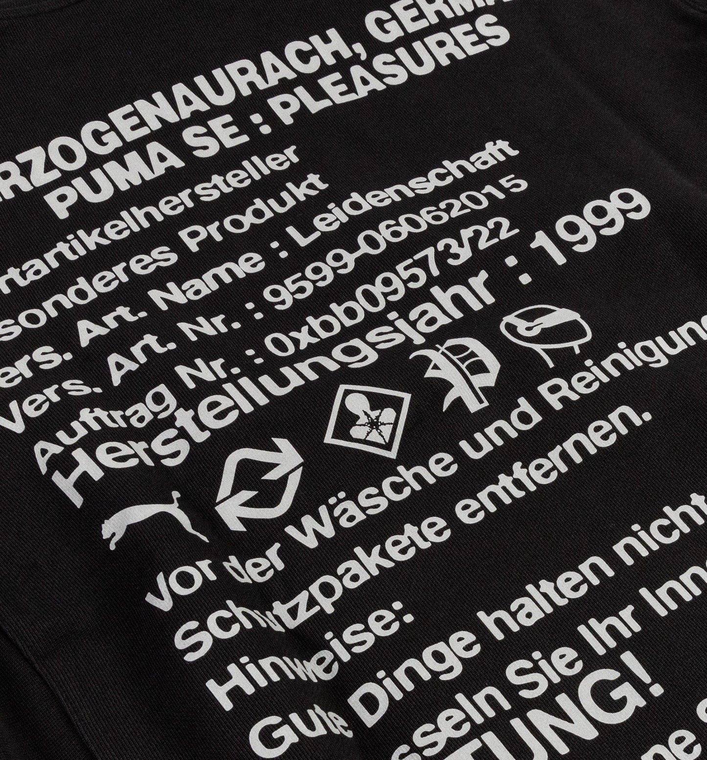 Pleasures Mens Hoodie Black
