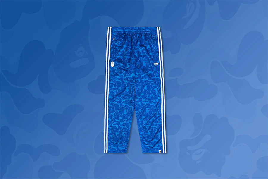 Adidas x BAPE Track Pants All Over Print Blue