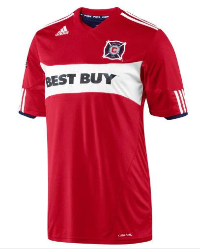 adidas Chicago Fire Homee 2010 Red Wh