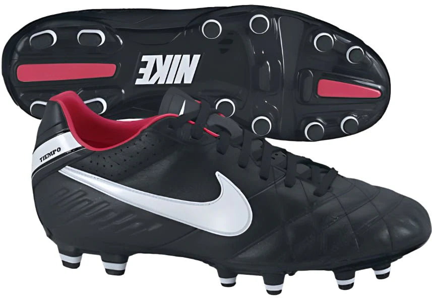 Nike Womens Tiempo Mystic IV FG Firm Ground Football Boots Black White