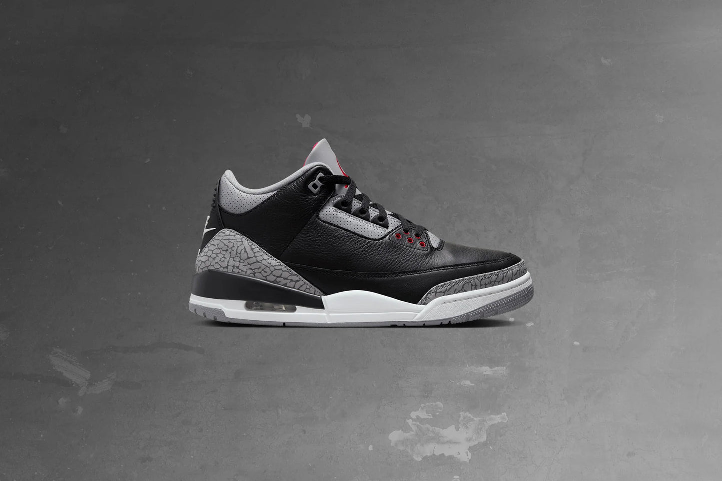 Air Jordan 3 Retro Black Cement Black Fire Red Cement Grey Summit White