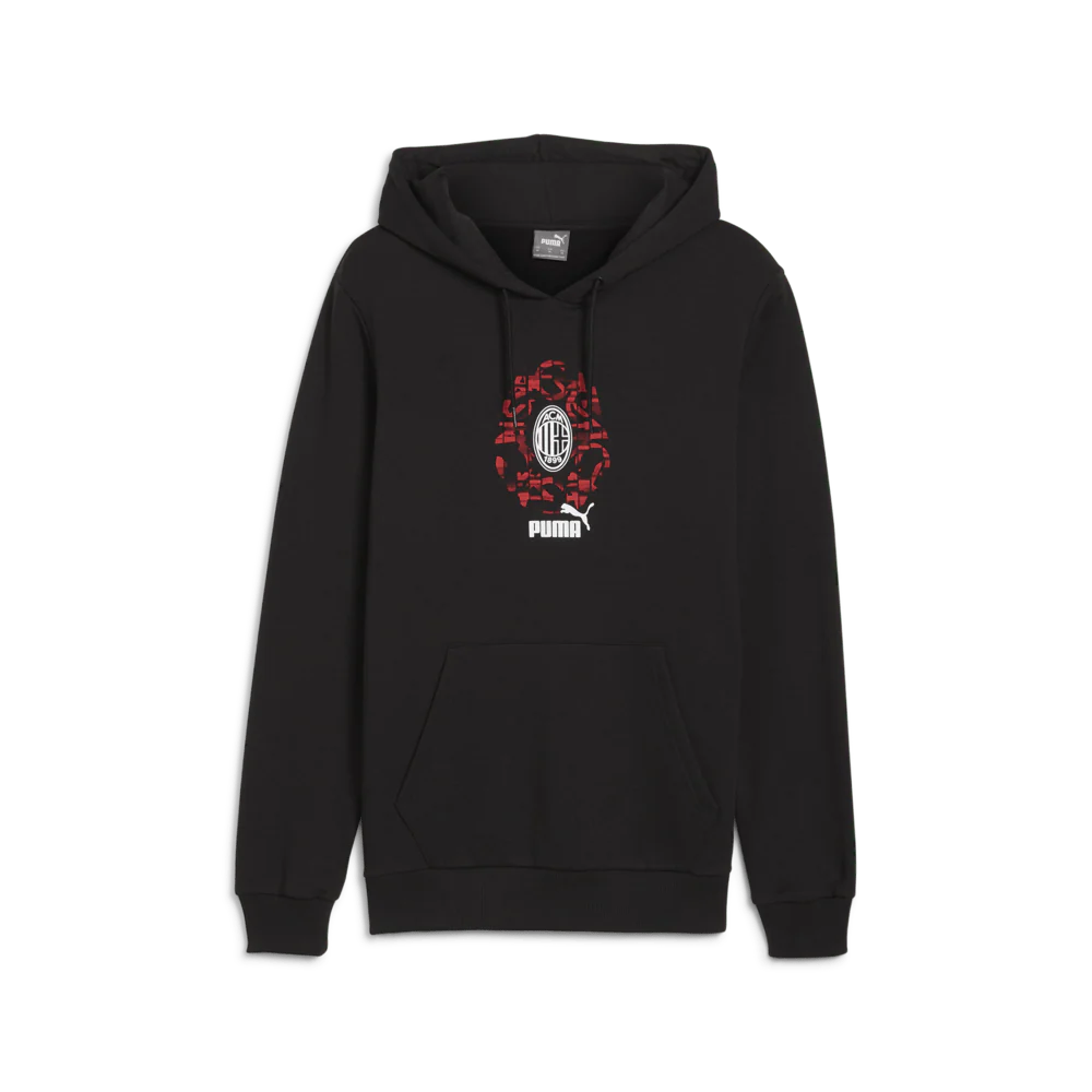 PUMA AC Milan Culture Hoodie Black Red