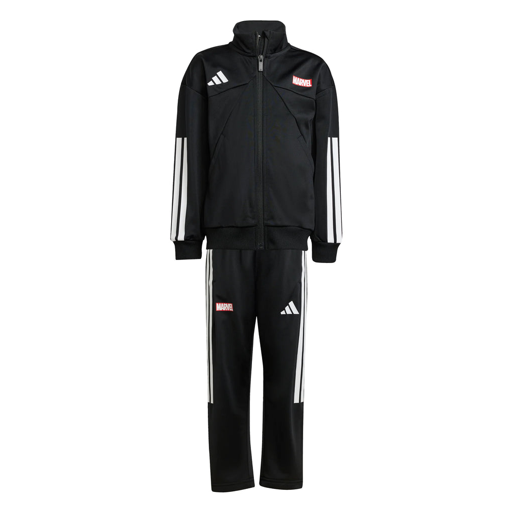 adidas Marvel Spider Man Youth Tiro Suit Black White