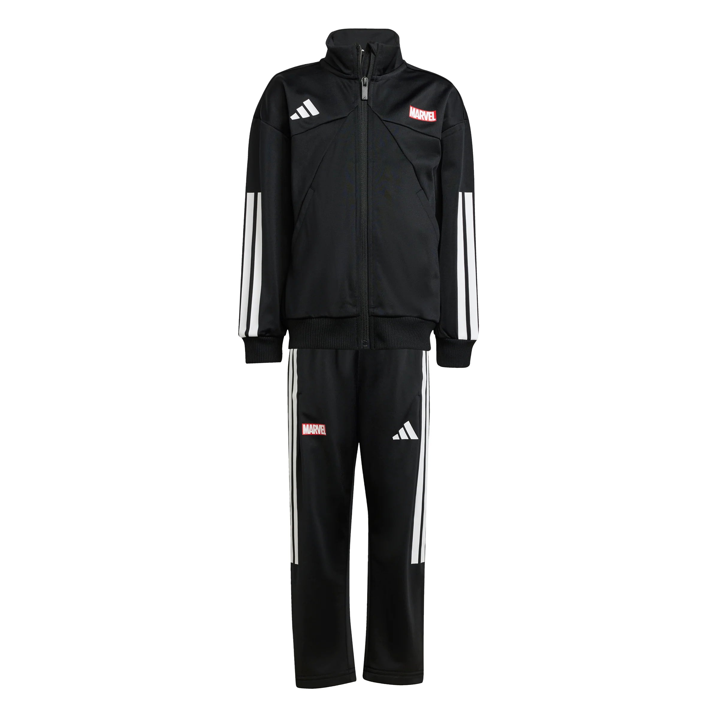 adidas Marvel Spider Man Youth Tiro Suit Black White