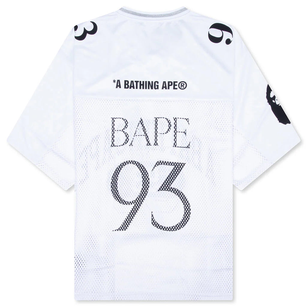 Line Camo Multi Logo Relaxed Fit Football Jersey White