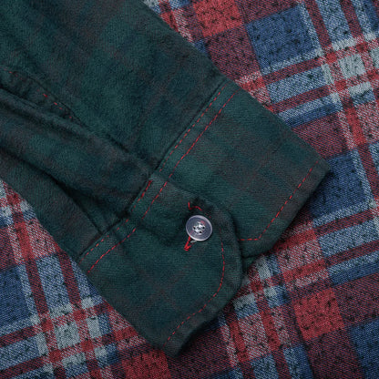 Over Dyed Ribbon Wide Shirt Green