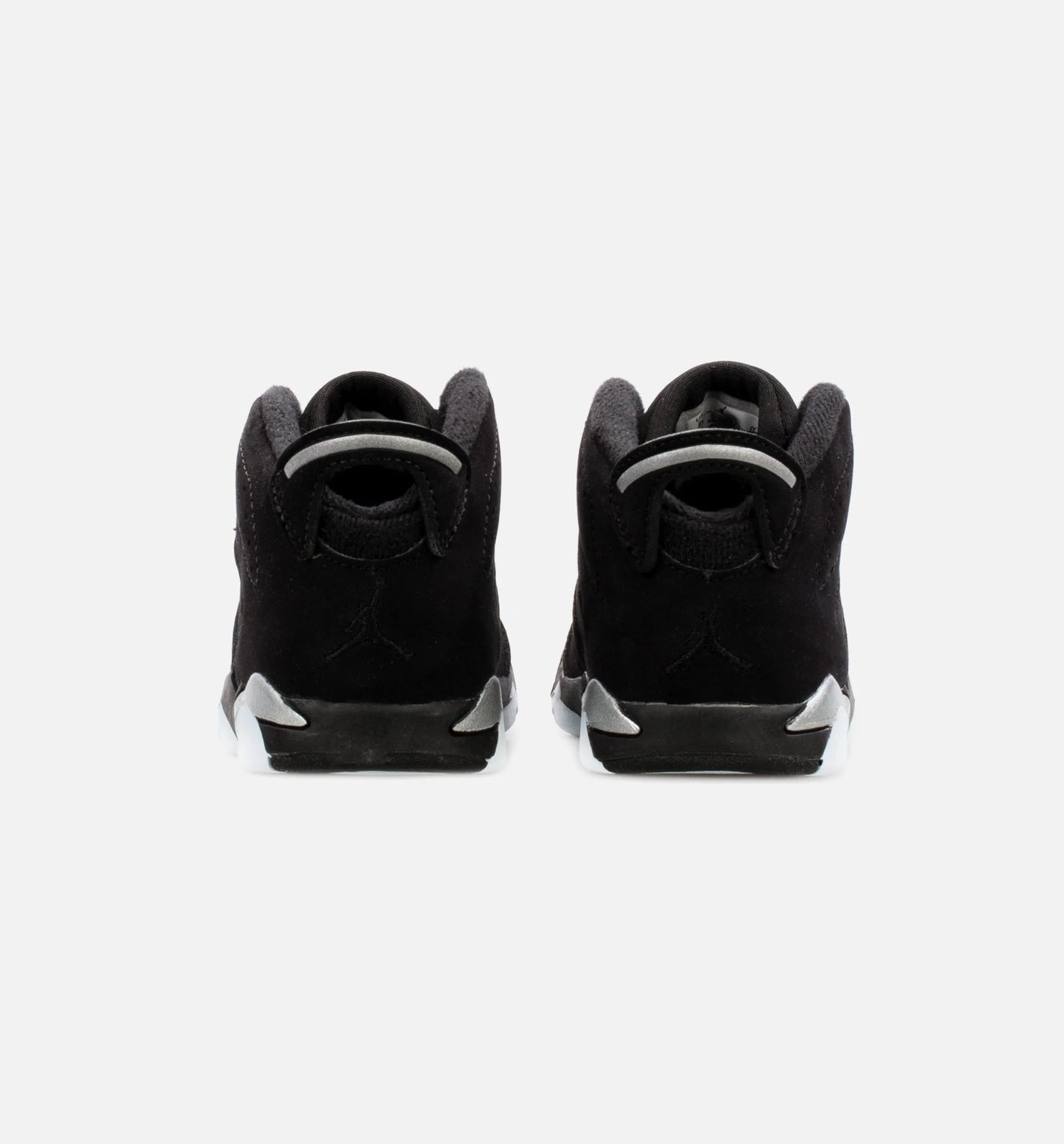 Air Jordan 6 Retro Metallic Silver Infant Toddler Lifestyle Shoe Black