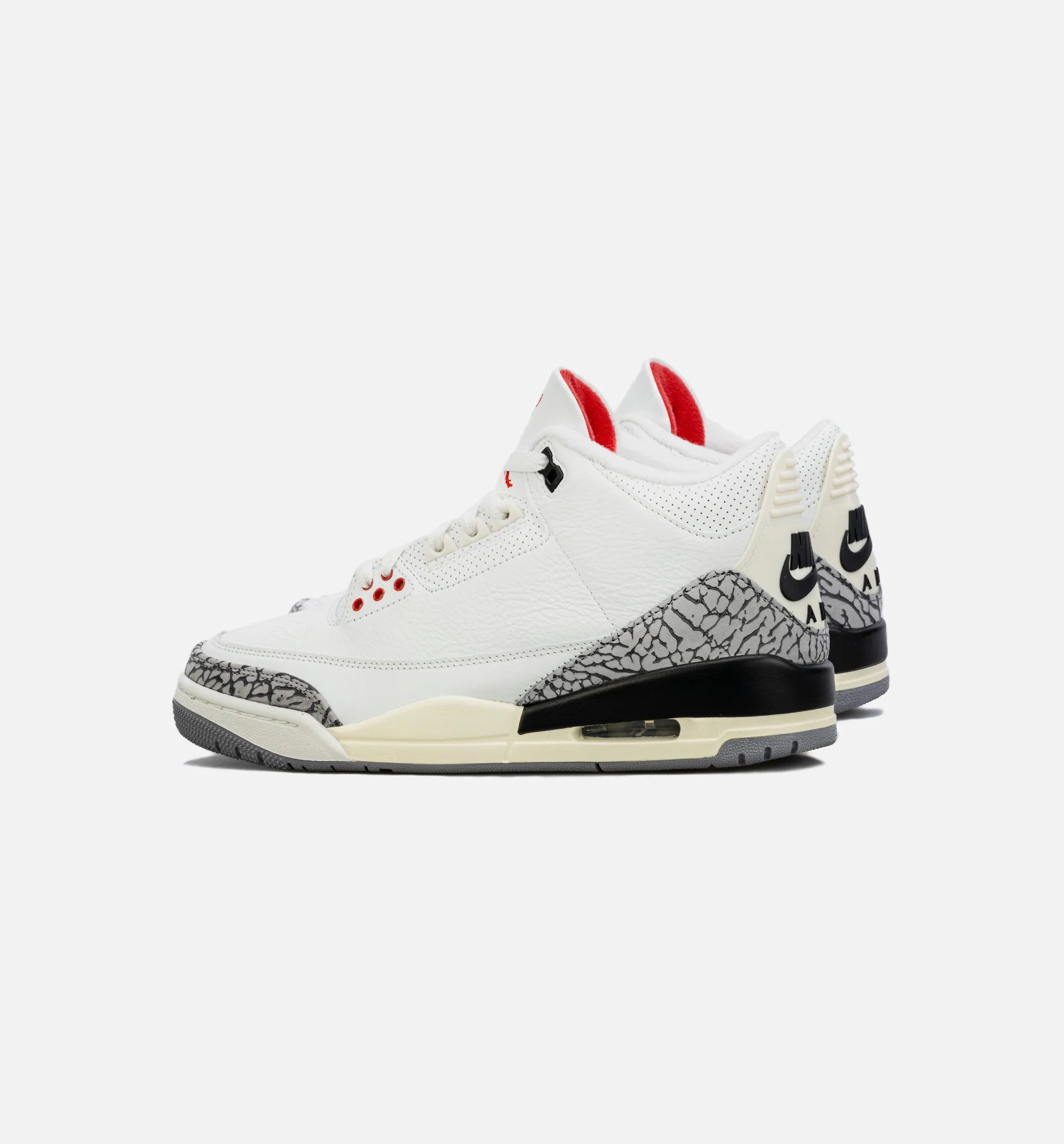 Air Jordan 3 Retro White Cement Reimagined Mens Lifestyle Shoe White Grey Limit One Per Customer