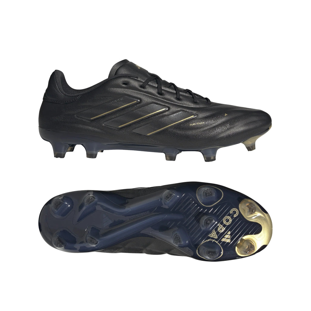 adidas Copa Pure 2 Elite FG Firm Ground Soccer Cleats Black Carbon Gold Metallic